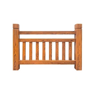 仿木水泥护栏河道景观鱼塘混凝土景观预制围栏新农村建设户外栏杆