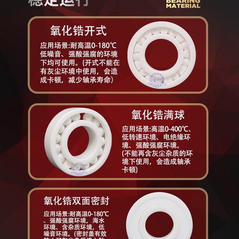 全陶瓷满珠耐高温500度日本进口轴承 6900 6901 6902 6903 6904