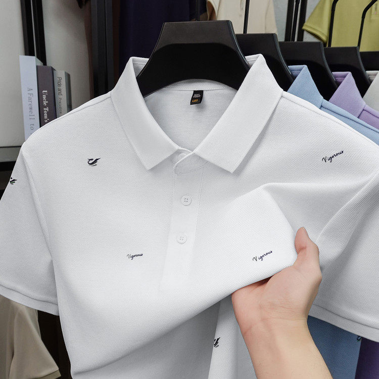 LUXURY PIG纯棉男士短袖t恤2026新款中年高档polo衫夏季上衣9671