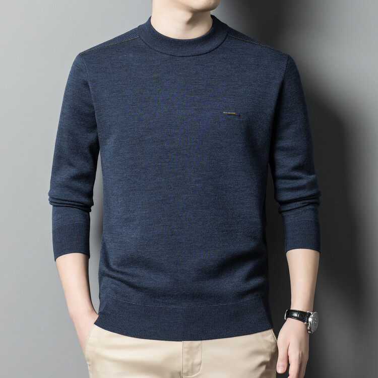 圆领直筒型时尚都市套头基础大众针织衫/毛衣