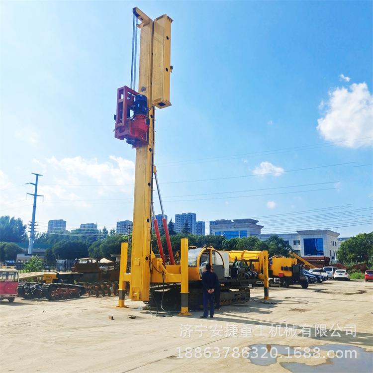 多功能抗浮锚杆钻机 15米加压长螺旋打桩机 建筑软基加固锚杆钻机