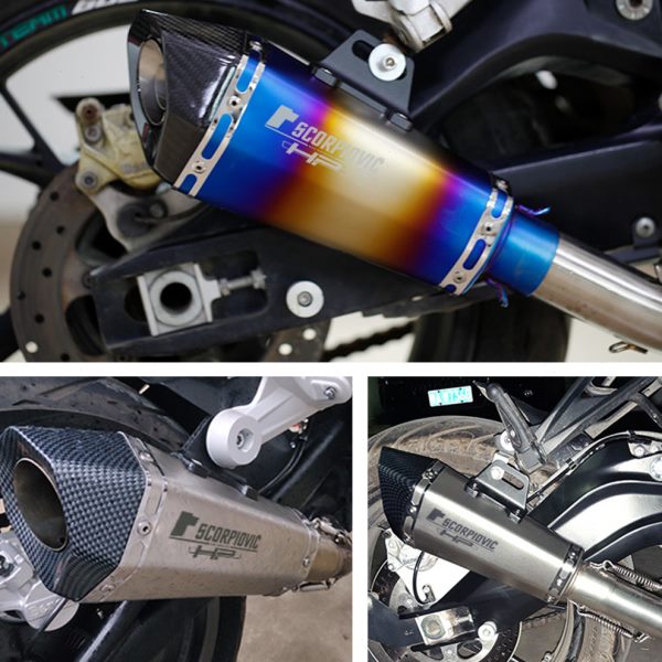 摩托车改装不锈钢排气管尾段 GSX250R R25 Z40 小锥六角排气尾段