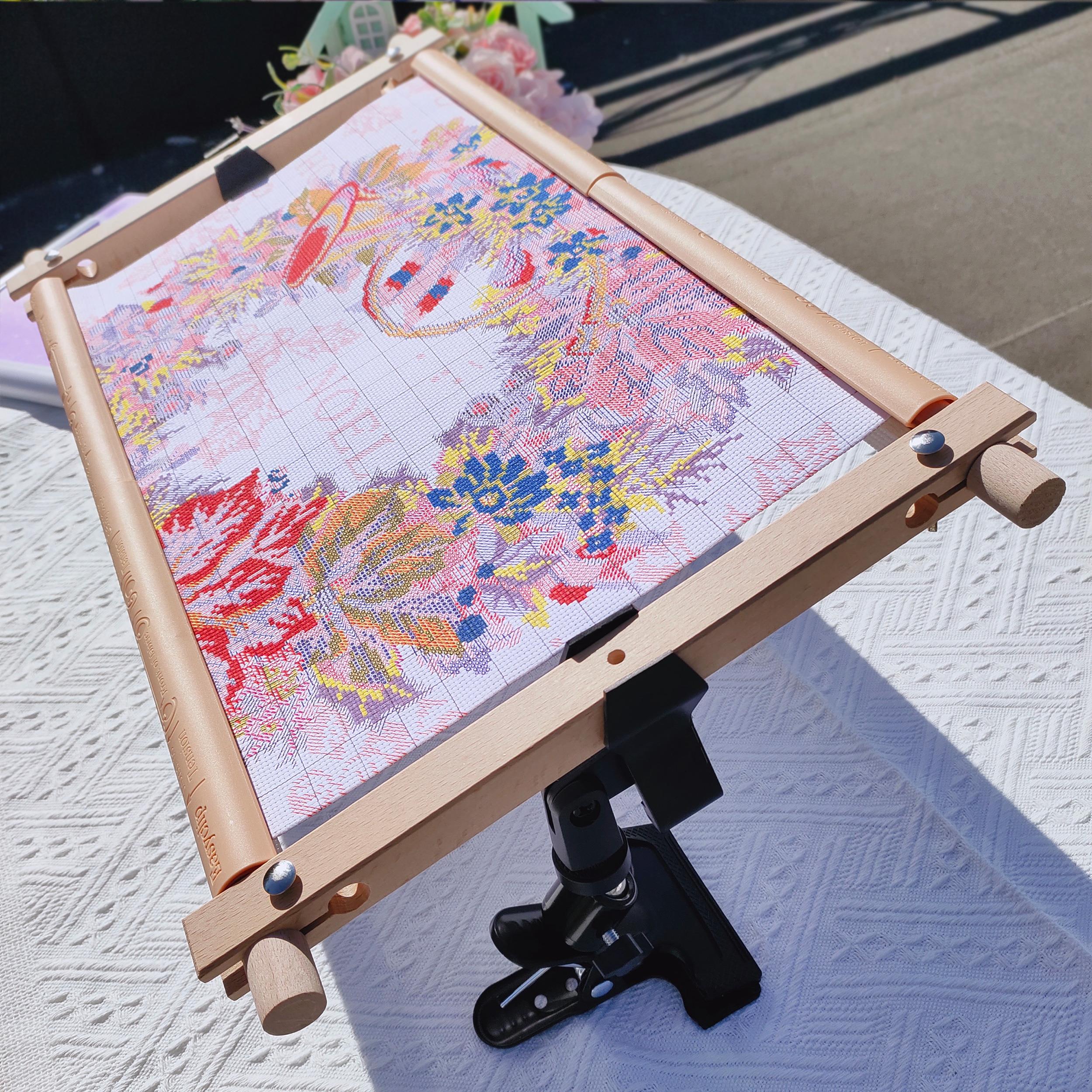 ∮万向旋转金属桌面绣夹 十字绣工具夹子绣绷夹绣框固定夹绣架支