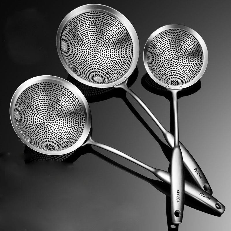 304不锈钢线漏厨房沥水密漏火锅漏大冲孔网筛面漏线漏家用网捞勺