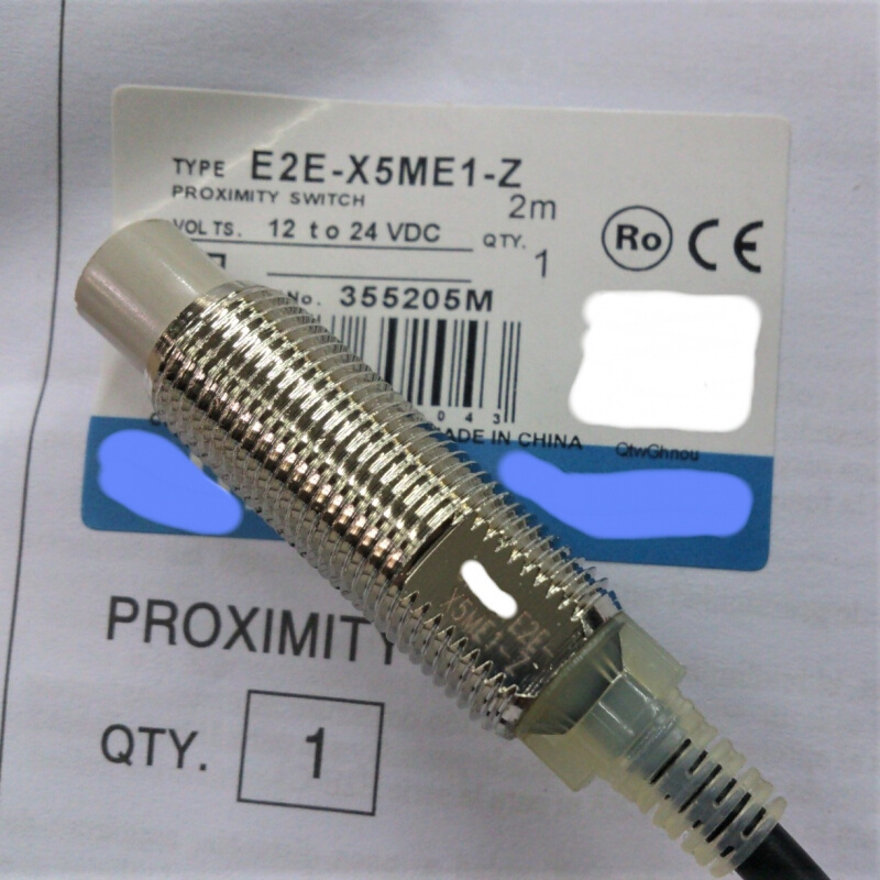 电感式M12金属感应接近开关传感器 E2E-X5ME1直流NPN常开