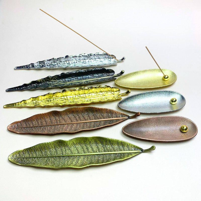 合金菩提叶子香插香托卧香线香香座熏香点香具摆件香炉檀香沉香炉,家居饰品,香托/香盘/香座/香插,淘宝优惠券,粉丝福利购,淘宝优惠卷