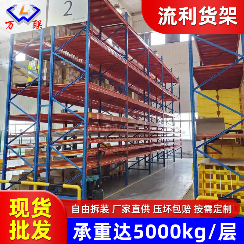 重型仓储货架高位托盘式承重货架大型物流仓库加厚重型网层板货架