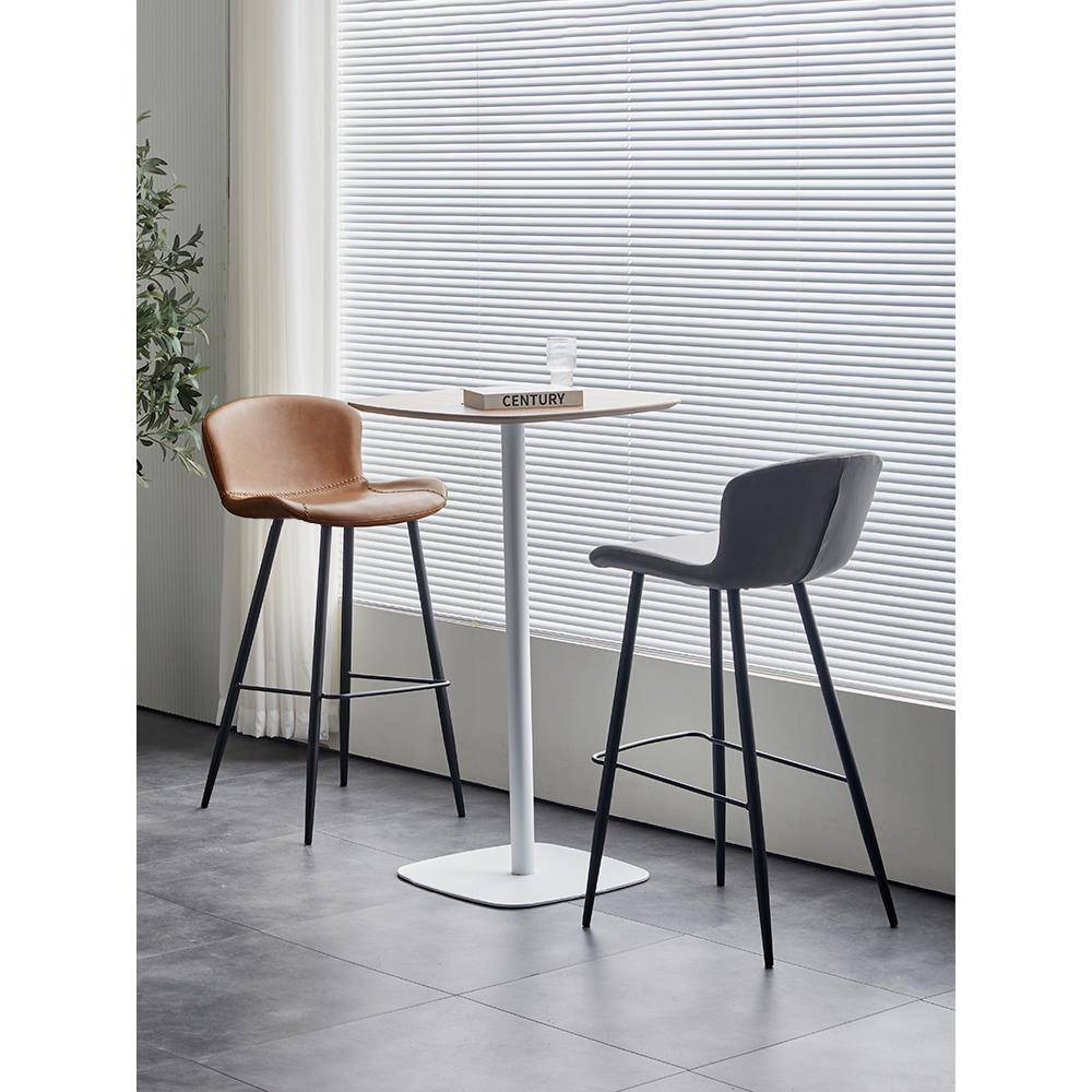 北欧设吧靠高脚椅椅家用背约吧台子计师台创意吧椅06934凳现代简