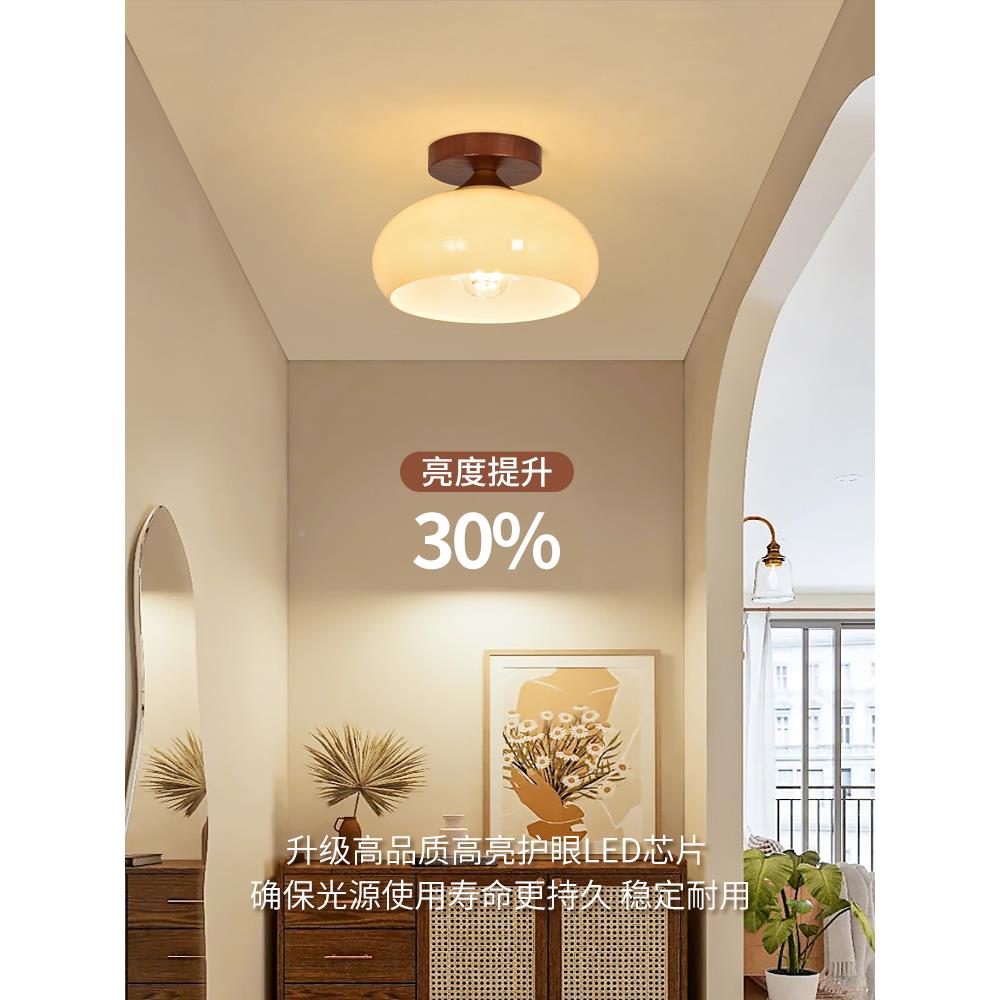 大意观园P户廊道过中古侘2风寂玄关阳卧室专走用1785创灯入吸顶灯