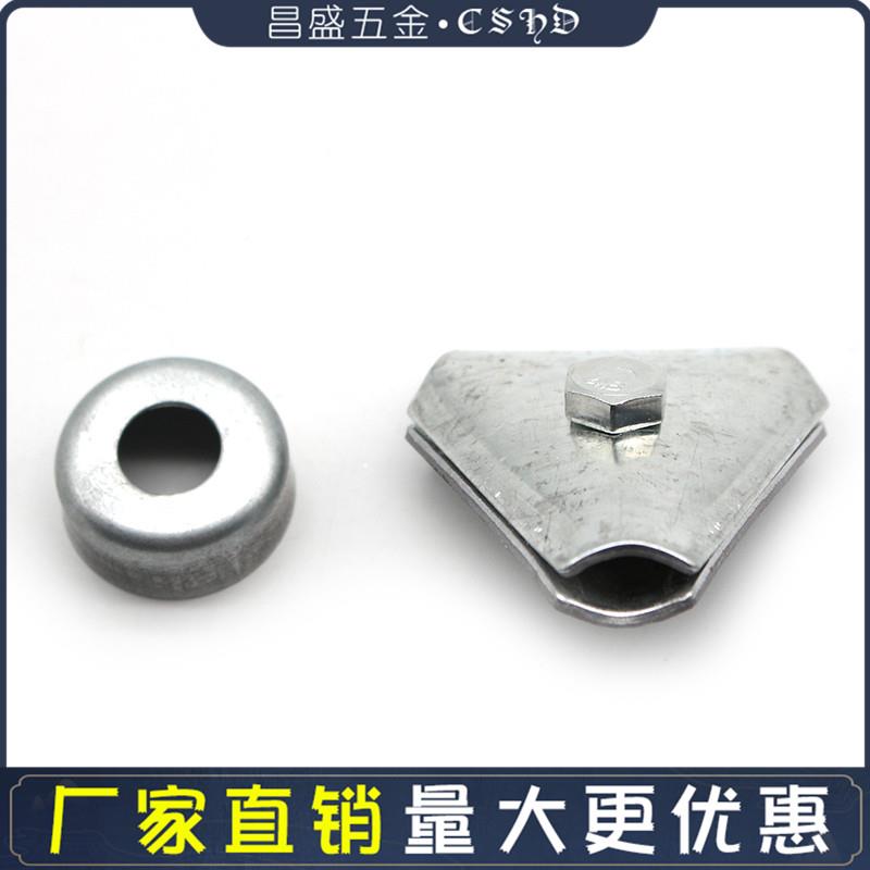 雷角防雷避夹带支架镀三避锌可铁螺卡子卡三角型雷调避节无品牌/