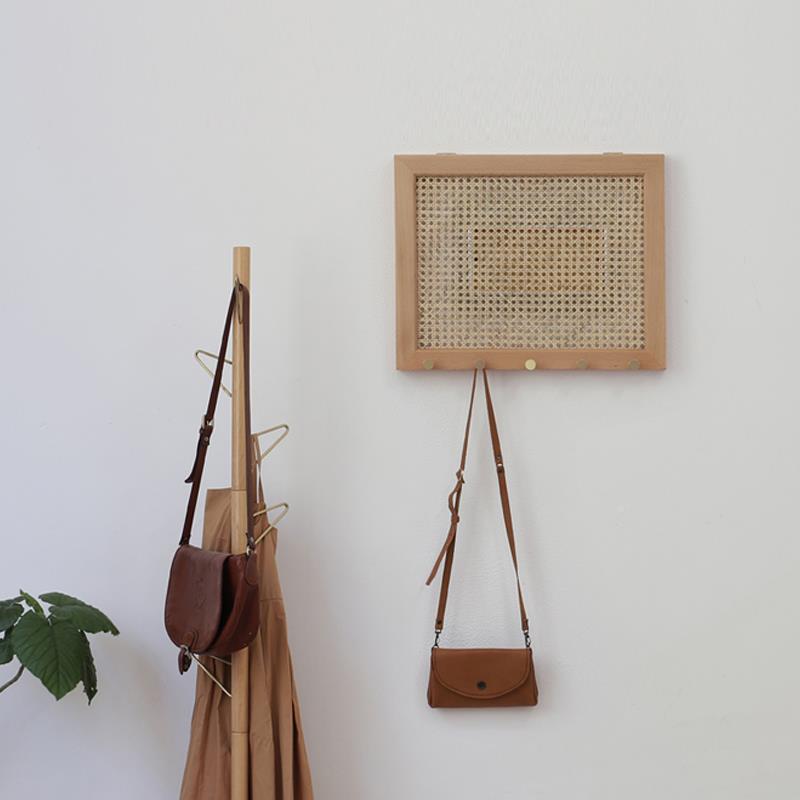 实电72019挡箱挂藤编电画遮电弱表箱装箱画电电表玄关墙面木盒饰