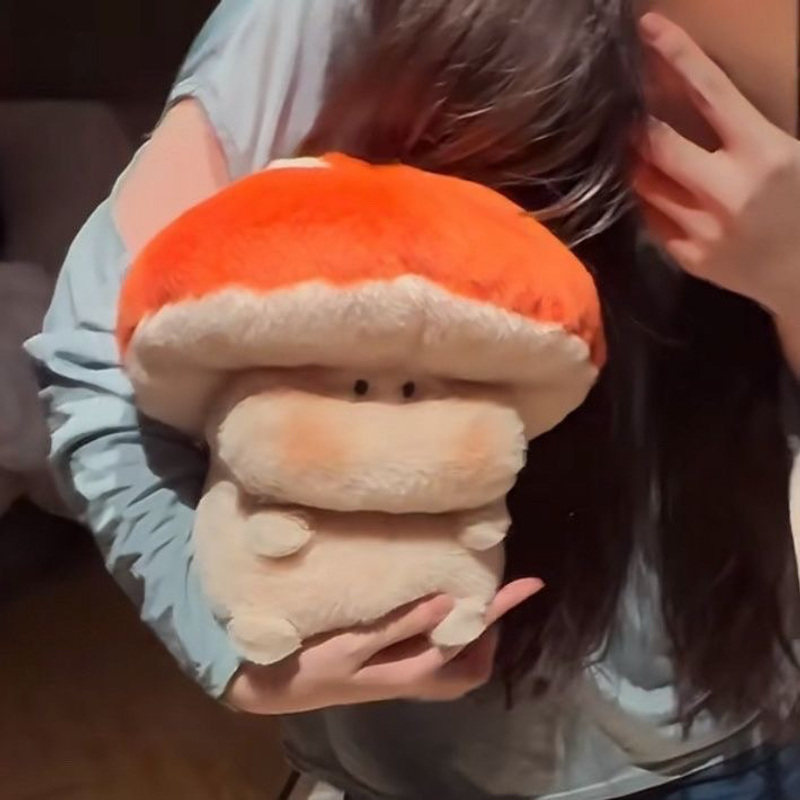 网红香菇小巧毛绒挂件软萌蘑菇布偶赠送给女生治愈小礼品
