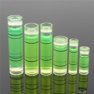 圆柱形水平泡木工雕刻水平尺水泡配件微型水平仪绿水小型迷你水泡