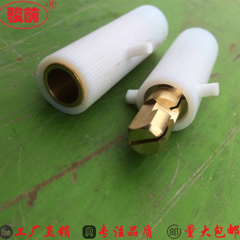 履带式加热器大功率公母t接头 履带加热器插头 陶瓷加热绳插头