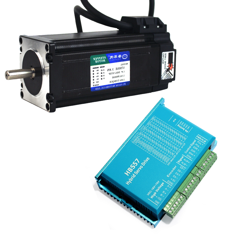 60闭环步进电机套装60HBSE3N-D25带编码器+驱动器HBS57 3N.m