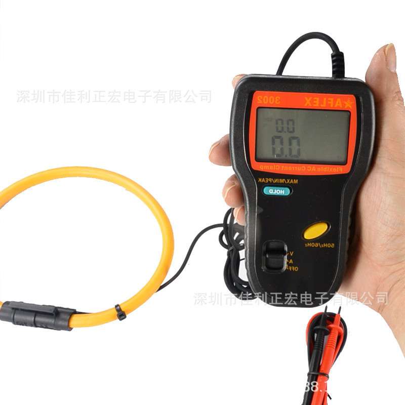 泰仕TES AFLEX-3002交流谐波分析挠性钩表数字钳型表