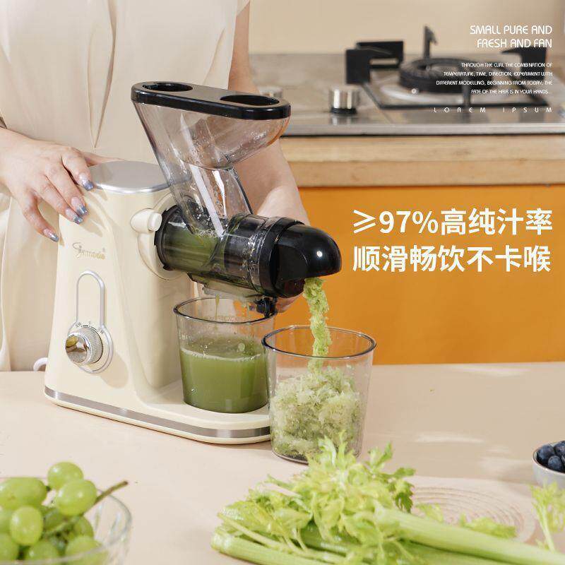 大口径卧式原汁机汁渣分离小型家用土豆西芹果汁蔬榨汁机慢磨