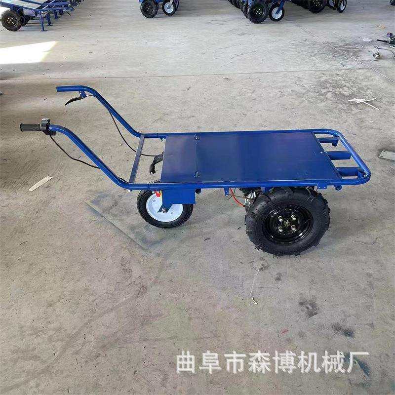 1500斤载重王拉货运输平板车四轮小型电动手推车爬坡上楼老虎车