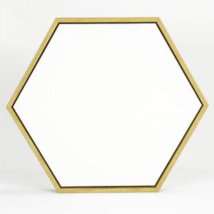 免装裱油画框空白亚麻布框相框定货L型内嵌式六边形框