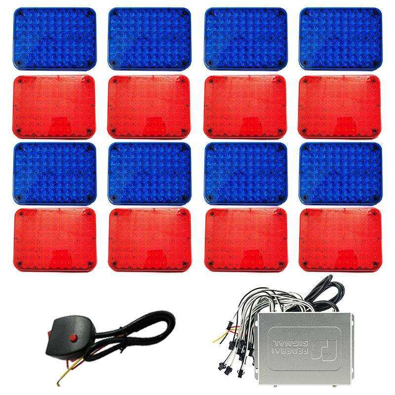 汽车红蓝爆闪灯警示灯安全信号灯方块岗亭频闪灯28E-T16