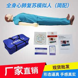 全身心肺復蘇模擬人簡配CPR急救訓練模型人工呼吸訓練假人