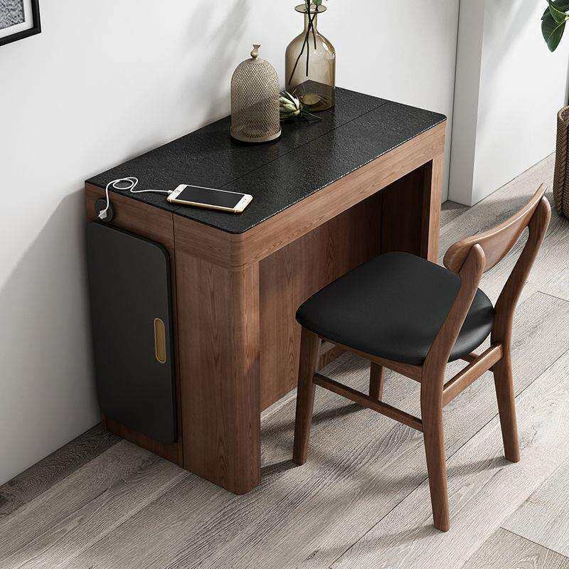 折叠餐桌椅组合一体小户型实木可伸缩省空间饭桌家用外贸工厂商贸