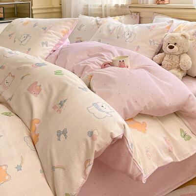 卡通儿童纯棉被套单件被罩全棉150x200x230单人宿舍1米5单独被单4