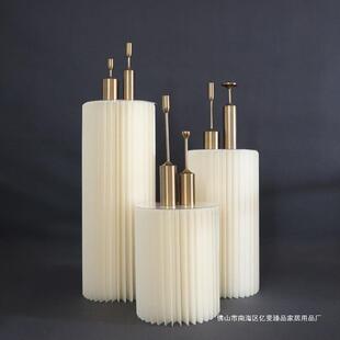 婚庆折叠圆柱甜品台摆件罗马柱折纸路引婚礼迎宾区橱窗展台架装饰