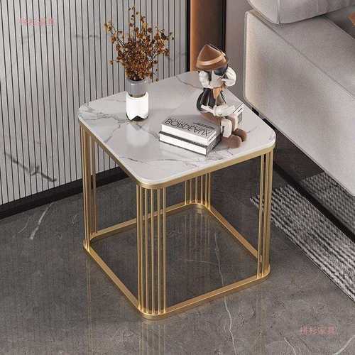 茶几客厅家用阳台小方桌沙发现代小户型岩板边柜角柜办公柜子置物