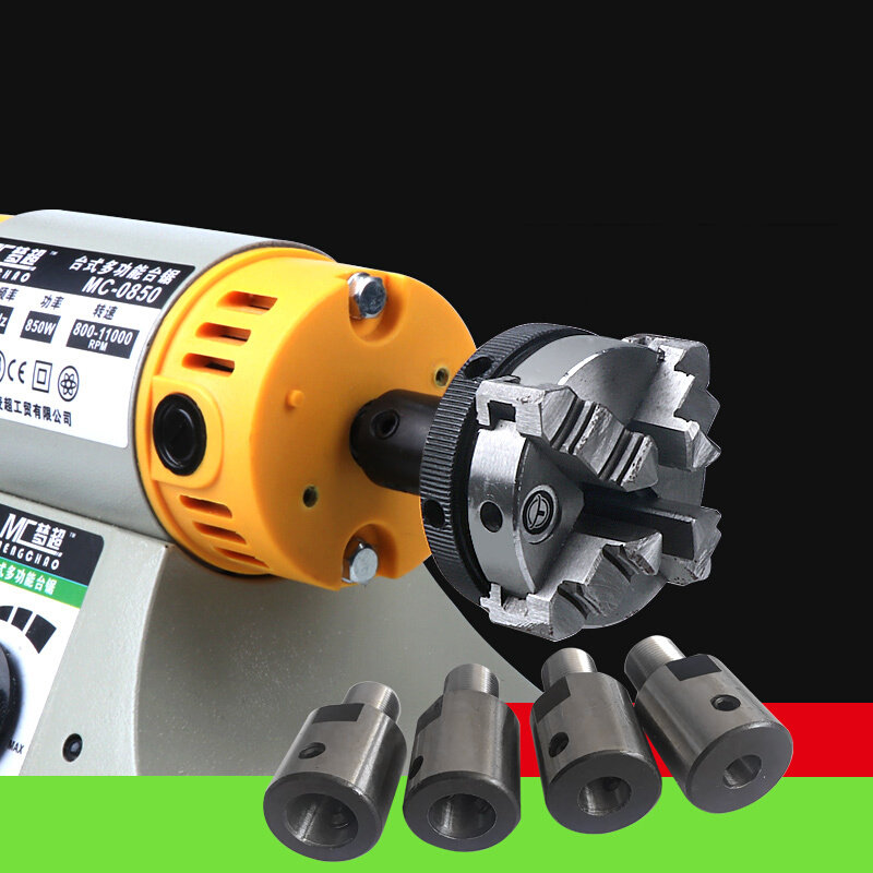 高精度三爪小卡盘小型自制车床用卡盘主轴轴承座家用四爪50 65 80