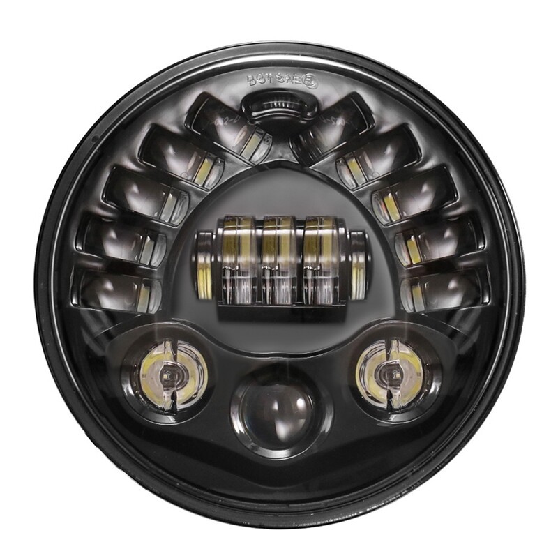 摩托车 7英寸 LED头灯 12V 85W 高/近光灯转向信号摩托车头灯