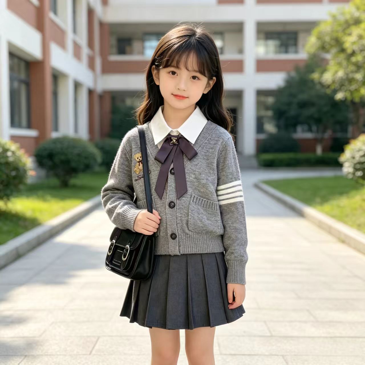 新款女童秋装套装儿童衣服
