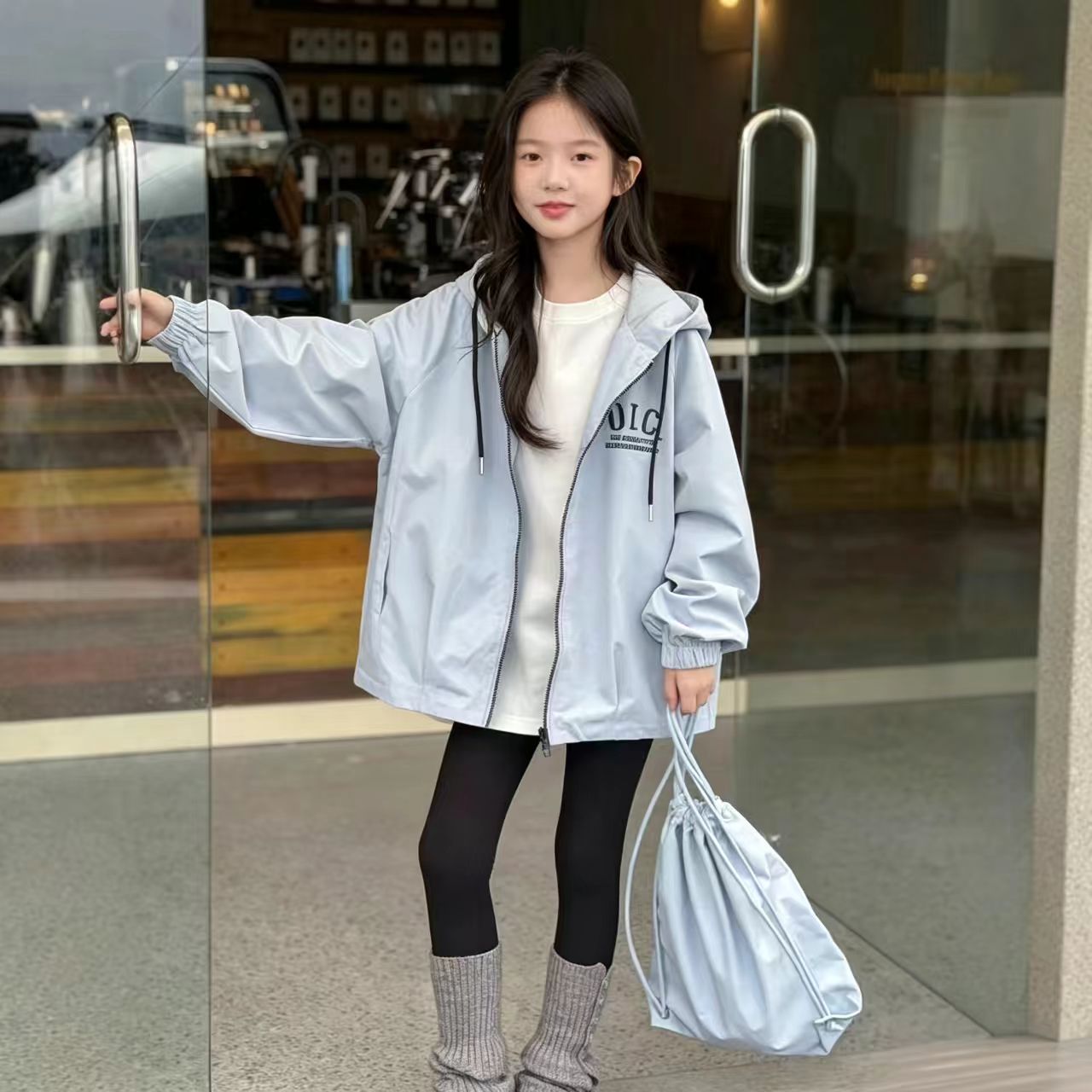 新款女童外套春秋款儿童洋气女孩