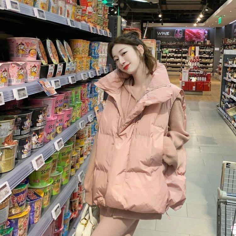 棉服马甲厚外套女新款爆