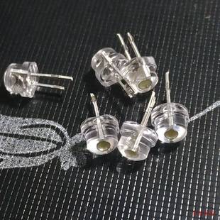 足瓦草帽灯白光LED灯珠发光二极管高亮0.5瓦5MM直插手电筒照明暖