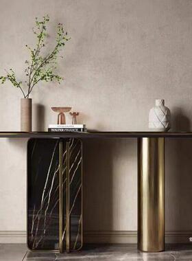 意大利风格入口不锈钢入口桌，可访问的豪华条形Case，端景桌，艺