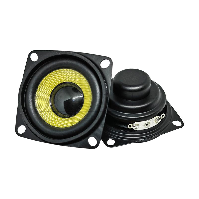 4欧5瓦5W 52mm方形16芯双磁黄玻纤防水喇叭 2寸蓝牙音箱扬声器