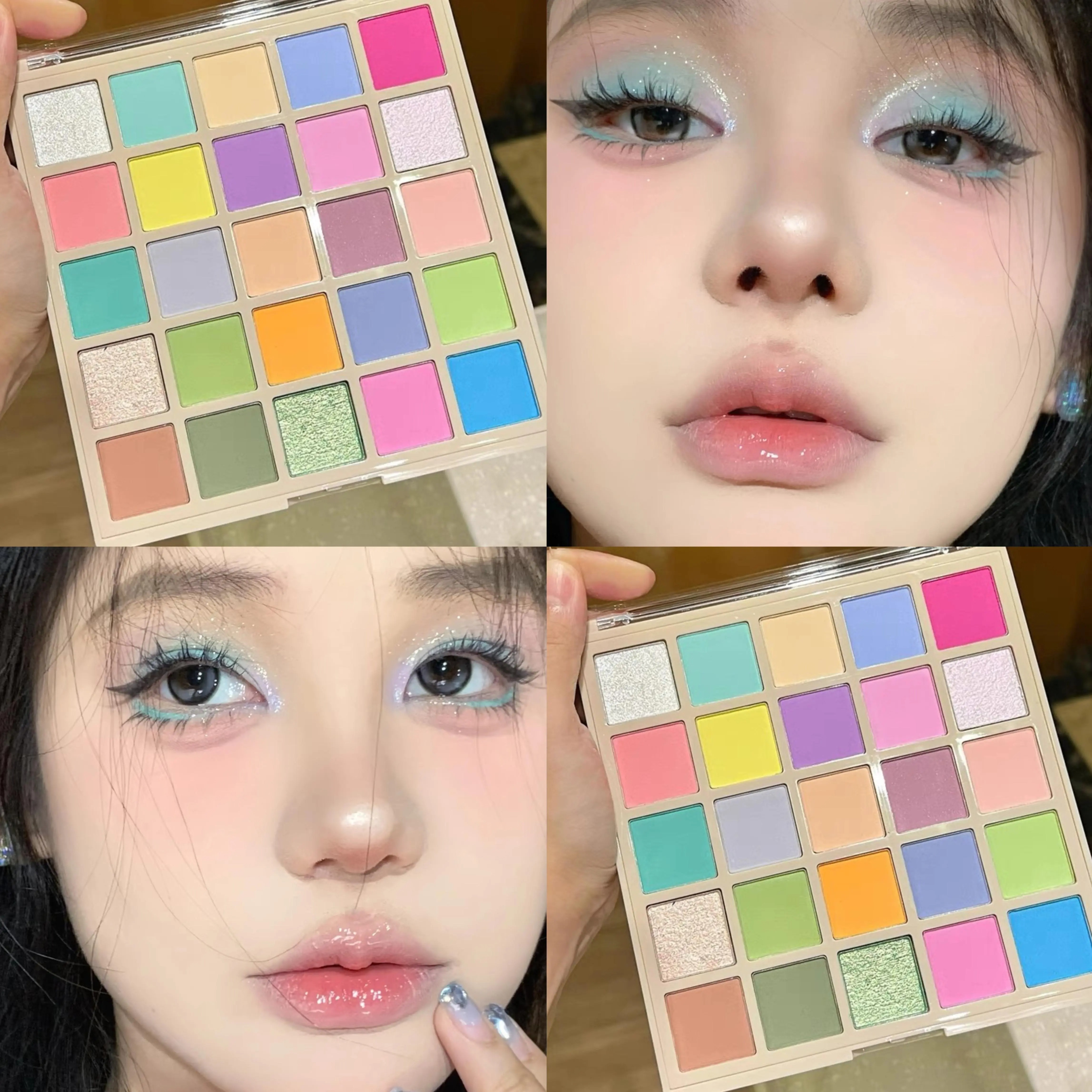 胖东莱马卡龙25色眼影盘彩色玩妆