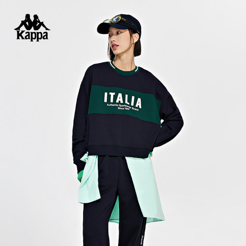 卡帕套头衫Kappa休闲卫衣女