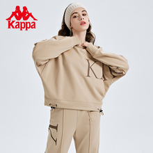 卫衣休闲圆领长袖 女短款 K0C62WT01 蝙蝠衫 Kappa卡帕套头衫