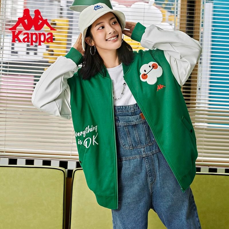 Kappa卡帕笑脸冬服情侣男女秋冬棒球服情侣开衫夹克防寒外套新,运动服/休闲服装,运动棉衣,淘宝优惠券,粉丝福利购,淘宝优惠卷