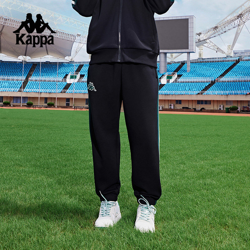 Kappa卡帕背靠背新款休闲束脚裤收口小脚裤男针织运动裤长裤卫裤,运动服/休闲服装,运动长裤,淘宝优惠券,粉丝福利购,淘宝优惠卷