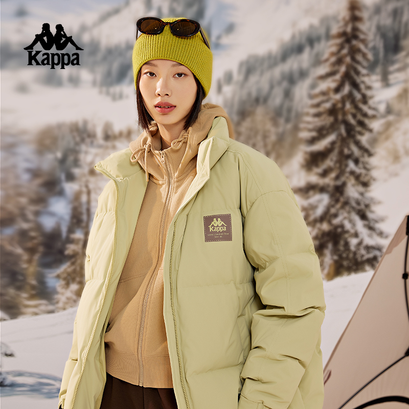 情侣短款羽绒服Kappa立领