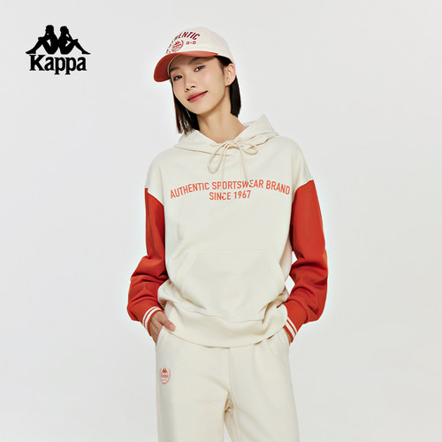 卡帕套头帽衫Kappa连帽卫衣