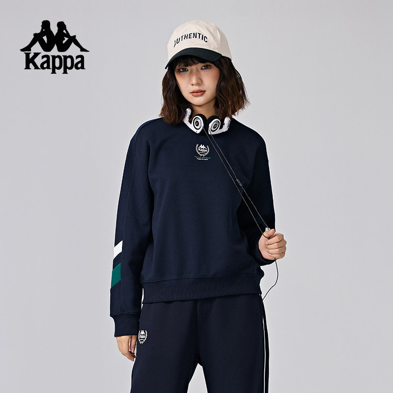 卡帕运动休闲圆领基础百搭卫衣