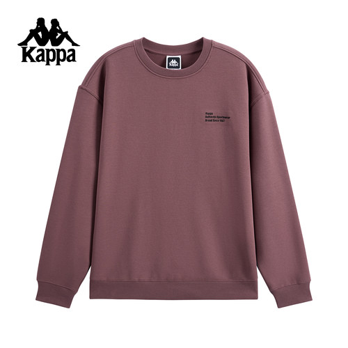 Kappa卡帕男装2025冬季新款休闲宽松百搭圆领针织套头衫K0F72WT70