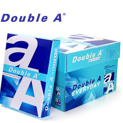 DoubleA70g打印复印纸A4纸泰国原装进口白纸500张/包5包/箱