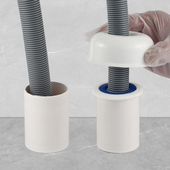 潜水艇下水管防臭密封圈洗衣机厨房下水道排水管地漏防臭器硅胶芯