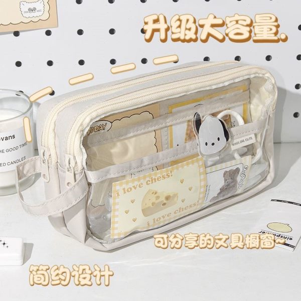 食小小卡文具袋diy女生收纳袋痛包颜值透明笔袋谷子小众设计量高