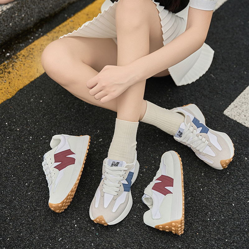 NEWBELNTER时尚潮流韩版厚底老爹鞋百搭情侣跑步运动鞋青年小白鞋